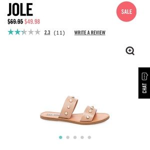 Steve Madden Pearl sandals.